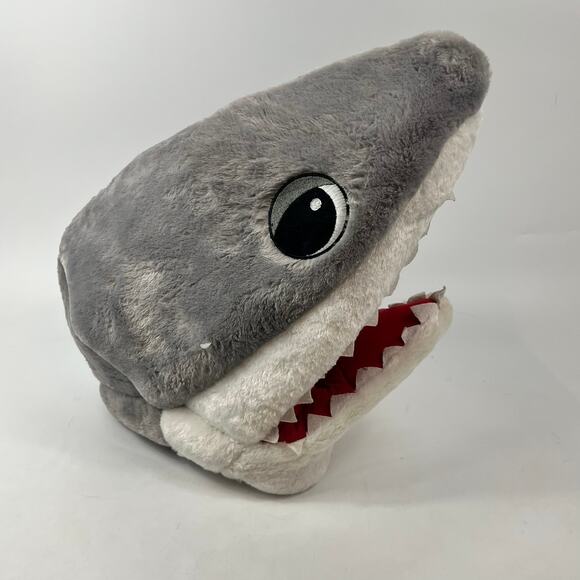 Dan Dee Big Greeter Heads Shark Plush Costume Hat Foam Adult Funny 16" Tall - Picture 3 of 11